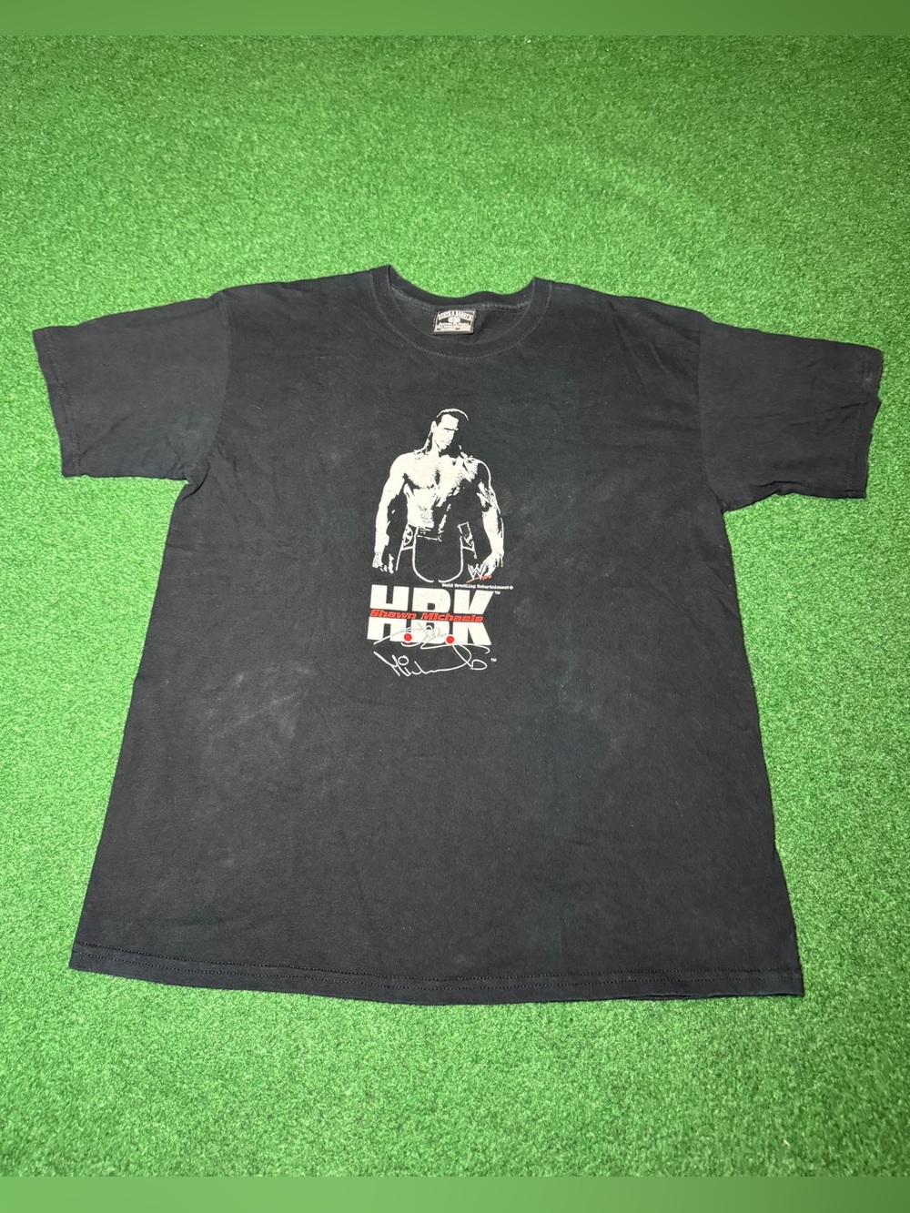 Shawn Michaels Heartbreak Kid T Shirt Large WWE WWF Black Y2K Wrestling Shirt